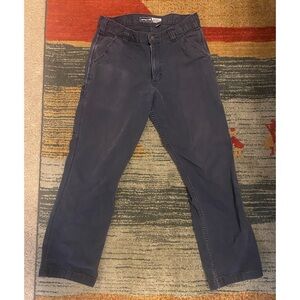 Carhartt Men's Relaxed Fit Dark Blue Jeans